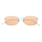 Grace / Matte Silver Titanium & Apricot Lens